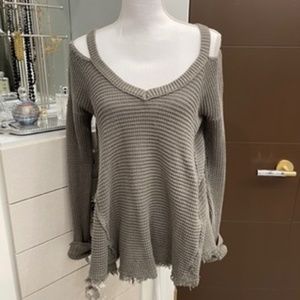 Free People Cold Shoulder Top